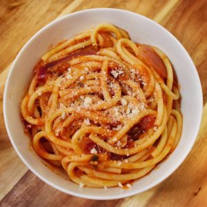primo piatto pasta spaghetti alla amatriciana